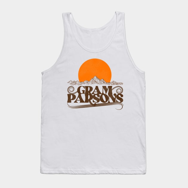 Gram Parsons Rising Sun Tank Top by darklordpug